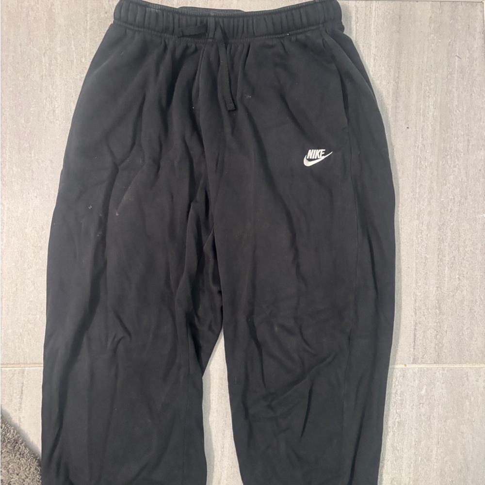 Nike Black Joggers with White Logo